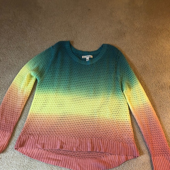 Rainbow Ombr Billabong Sweater 